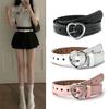 Women Imitation Leather Belt Hollow Out Loving Heart Ladies Waist Belt