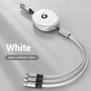 UYDH3 Hot 2025 Cable Scalable Phone Car Interior 3 In 1 USB Fast Charging Cable For BMW Series X1 X3 X4 X6 E90 E91 I3 I4 F30 F48 F30 F