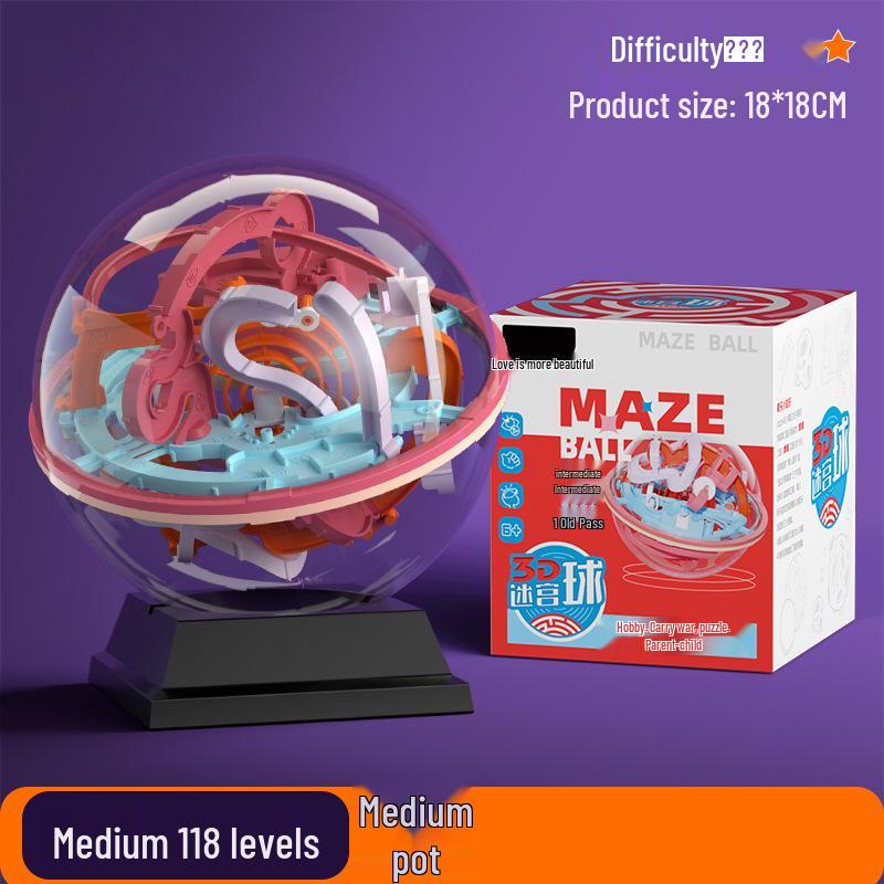 Kids' 3D Maze Puzzle Ball: Enhance Logic & Concentration