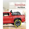 1/24 TOYOTA Tundra TRD Пикап Внедорожный литой сплав Миниатюрная игрушечная модель автомобиля с инерционным механизмом, звуком и светом, коллекция подарков для мальчика