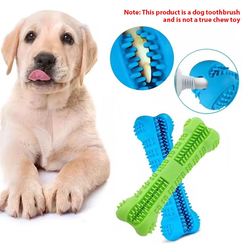 1PC Pet Chew Toy Soft Rubber Dog Toothbrushes Rubber Anti-biting Tooth Grinding Chew Stick for Small Dogs Training Pet Supplies