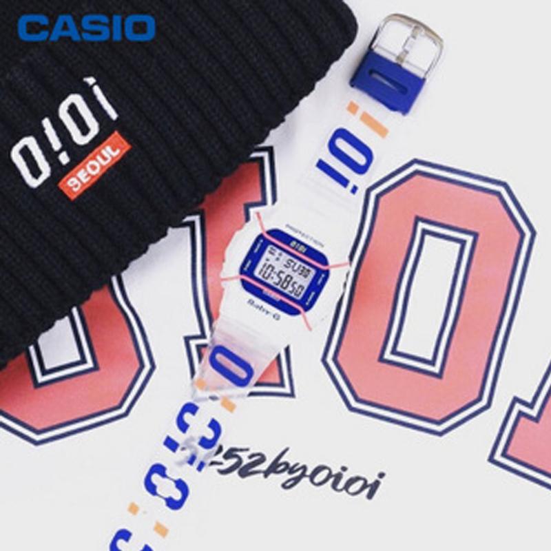 Casio CASIOBABY-G серия 5252, модель в сотрудничестве с OOi, универсальная, яркая, контрастного цвета, маленький квадратный ЖК-дисплей, спортивная BGD-560SC-7PR