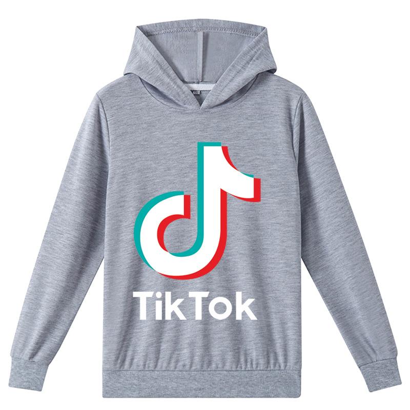 Детская одежда от 4 до 14 лет, новые модные детские повседневные толстовки с принтом TIKTOK для мальчиков и девочек