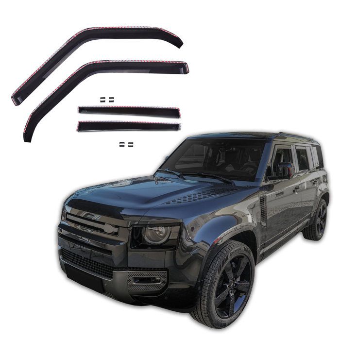 Déflecteurs d'air - Land Rover Defender (depuis 2020) 5 portes - Teinté - Acrylique anti-UV - Set 4 pièces