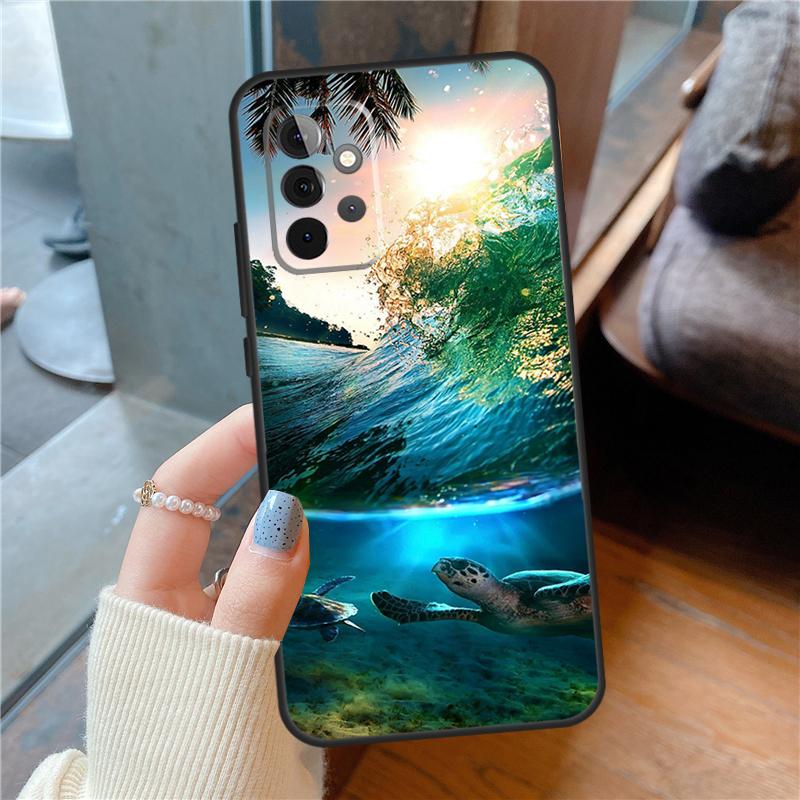 Милый Мультяшный Чехол с Черепашками Для Samsung Galaxy A16 A13 A26 A36 A56 A06 A55 A35 A15 A54 A34 A14 A53 A12 A22 A32 A52