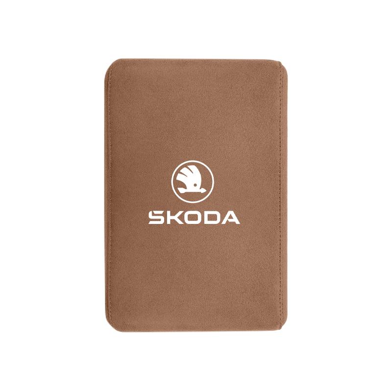 ADV1 Car Armrest Box Pad Suede Handrail Increase Height Mat For Skoda Octavia A5 Mk3 Fabia Kamiq Kodiaq Karoq Rapid Yeti Superb Scala