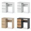 White Computer Desk 3 Drawers 90 CM School Gaming Furniture