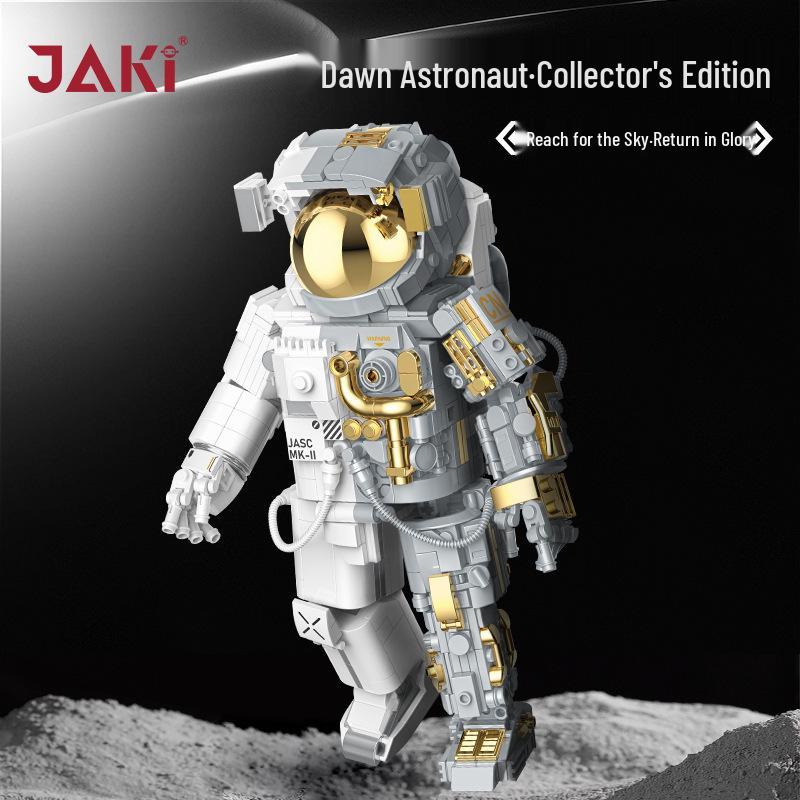 Jiaqi Dawn Solar Space Station Rocket Building Block Model Gift for Adults