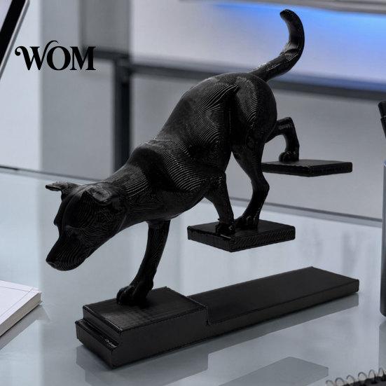 Artistic Tension Home Accent 3D Printed Cat Dog Figurine, Stair Animal Sculpture, Shape Figurine Cat/Dog Stepping Desktop Ornament Gift