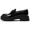 Женские лоферы слипоны из искусственной кожи, черные 13550410