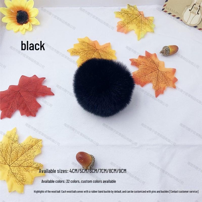 Цветной 5 см искусственный меховой шарик из кролика Рекс для украшения украшений, одежды и обуви, шляп