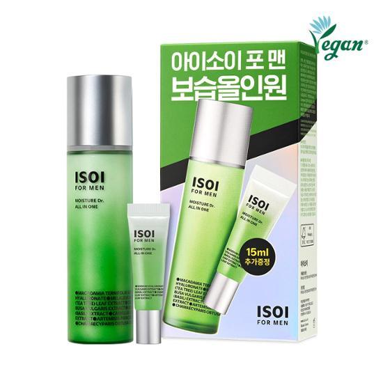 isoi For Men Moisture Doctor All-in-One 100ml Special Offer (+Moisturizing All-in-One 15ml)