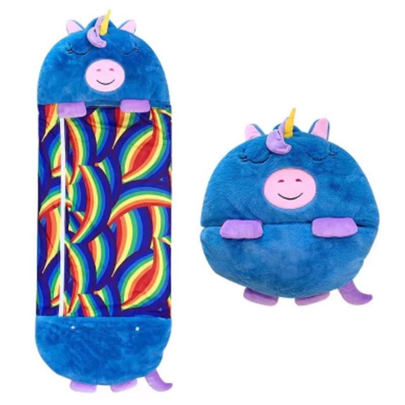 Большой мультяшный спальный мешок Happy Nappers, супермягкая плюшевая подушка, спальный мешок в виде животного