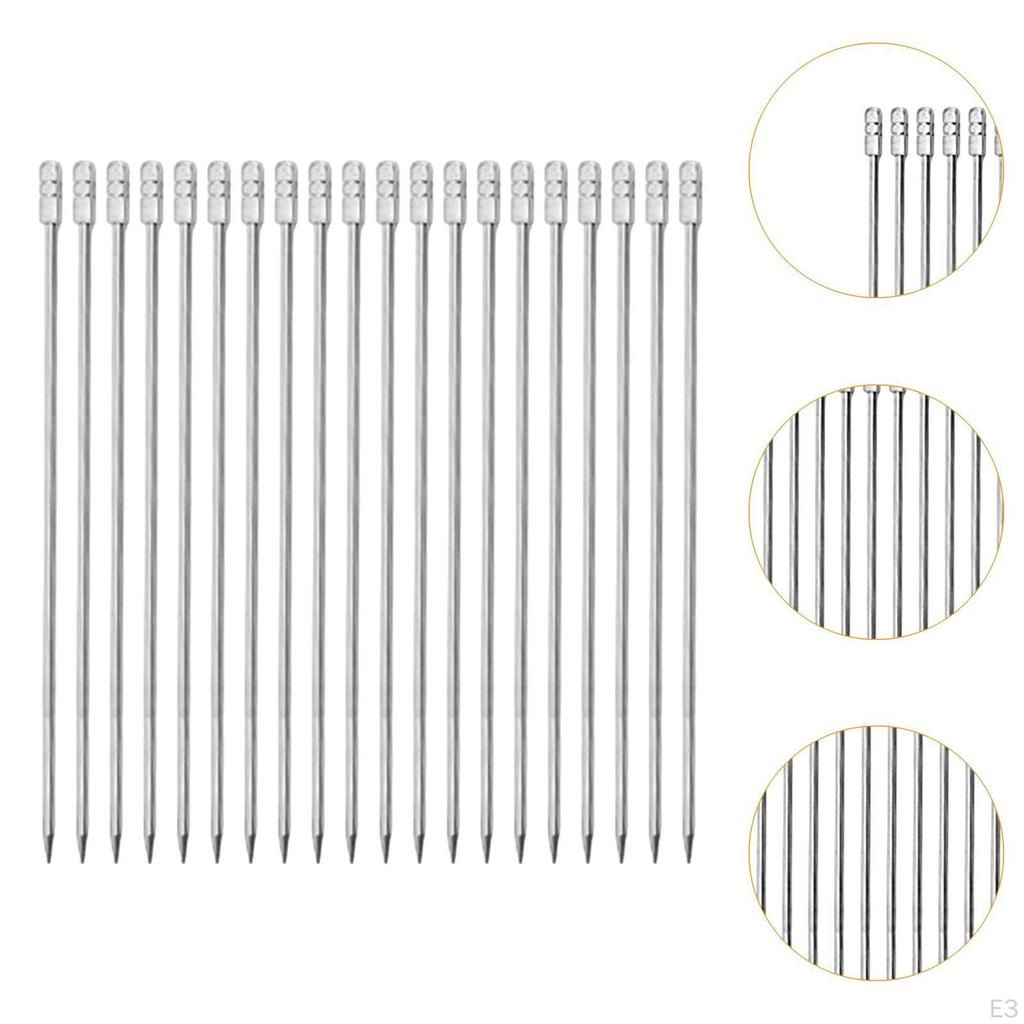 20 шт. фруктовые шпажки для коктейлей креативные палочки из нержавеющей стали для десерта