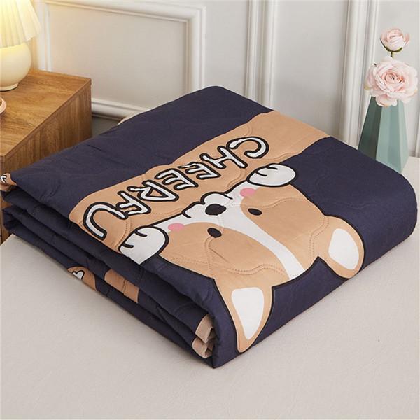2024 одеяло с принтом, летнее тонкое одеяло, двойные одеяла, приятное для кожи хлопковое тонкое одеяло 80/100/150/180/220 см