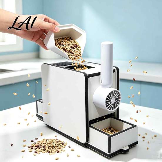 Birdseed Shelling Machine Rechargeable Shell Separator Electric Husk Remover with Adjustable Wind Speed Bird Food Separator Portable Fan Sieve
