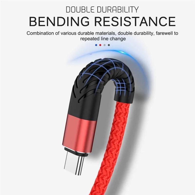 3A кабель USB Type C для быстрой зарядки для Samsung S23 S22 Xiaomi Huawei USB C зарядное устройство Origin шнур мобильного телефона короткий длинный 0,2 м 1 м 3 м