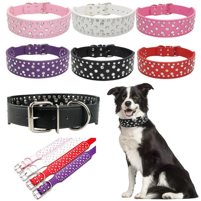 Расширяющаяся цепочка-ошейник для питомца с великолепным дизайном из страз, доступны различные цвета