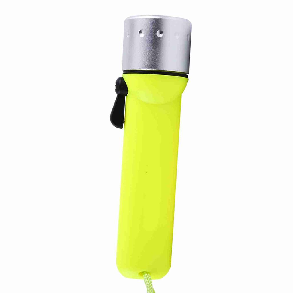 180LM светодиодный водонепроницаемый фонарь для дайвинга флуоресцентный зеленый подводный фонарь с ремешком на руку