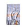 Soft Faux Cashmere Plaid Scarf Women Winter Warm Wrap With Fringe Streetwear Style