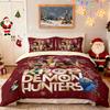 3 шт. Рождественский K-Pop Принт Охотников на Демонов Бессердечный Постельный Набор Разных Размеров Декор для Спальни Машинная Стирка