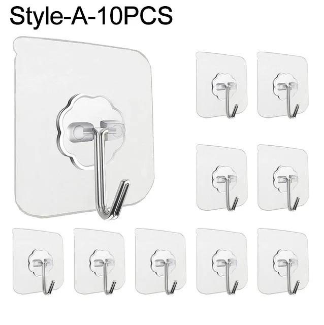 Самоклеящиеся крючки Крючок-зажим для карниза без прокола Подвесной держатель для карниза для душевой занавески Бытовой фиксированный держатель для подвесного крючка