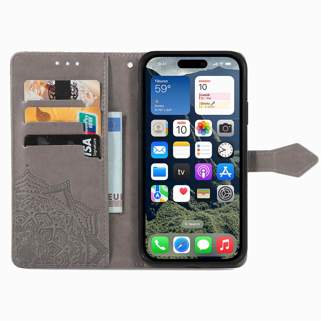 Для Samsung Galaxy A26 5G Чехол-кошелек Мандала Цветок Кожаный чехол для телефона Подставка