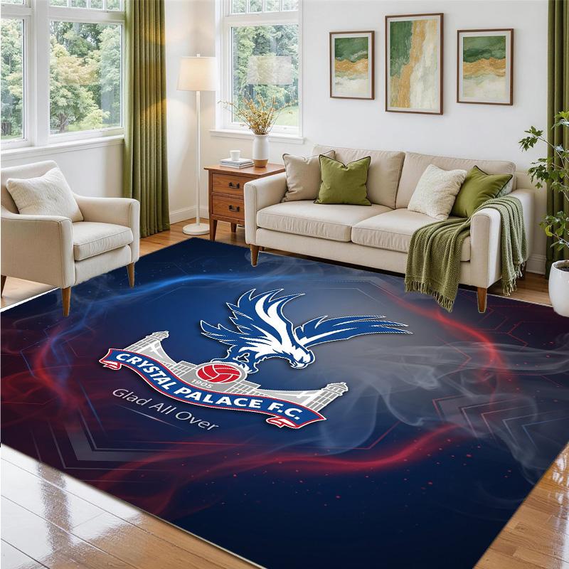 Crystal Palace Design Crystal Velvet Rug Soft Decorative Mat for Bedroom Entrance