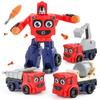 Robot Action Figures For Boys Take Apart Car Toy Building Toys For Kids Ages 4-8