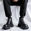 Модные мужские туфли на высокой платформе Breathe Small Leather Shoes, новые модные тенденции, универсальные японские корейские деловые повседневные туфли, мужские туфли