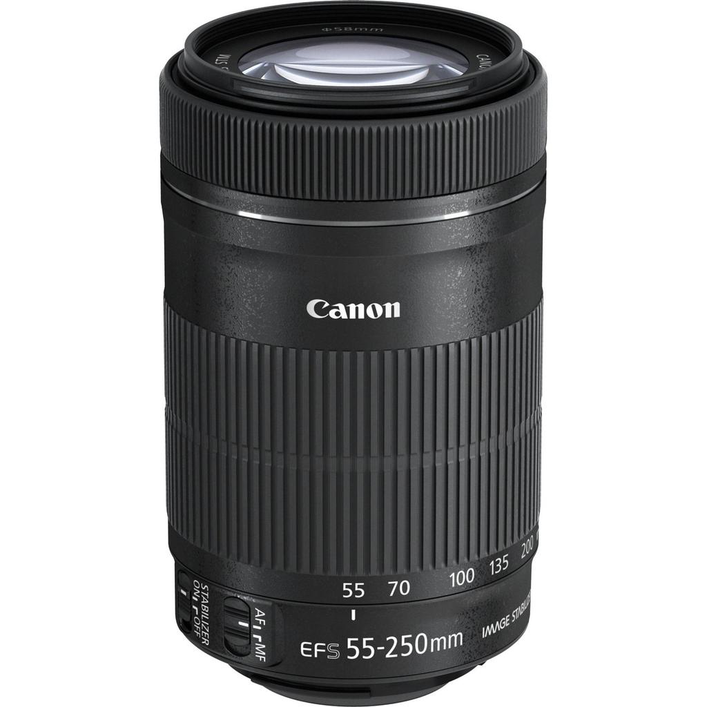Canon EF-S 55-250mm F4-5.6 IS STM Lens - Zoom Lens with Image Stabilization for DSLR Cameras