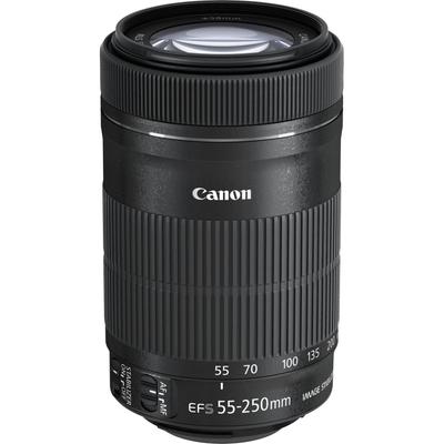Canon Объектив EF-S 55-250mm F4-5.6 IS STM - Зум-объектив с системой стабилизации изображения для цифровых зеркальных камер