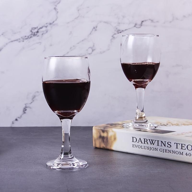 6pcs Classic Wine Glasses Champagne Glasses Gobletes For Scotch Bourbon Whisky Cocktail Cognac Vodka Gin Tequila Liquor For Bar Pub Club Restaurant An