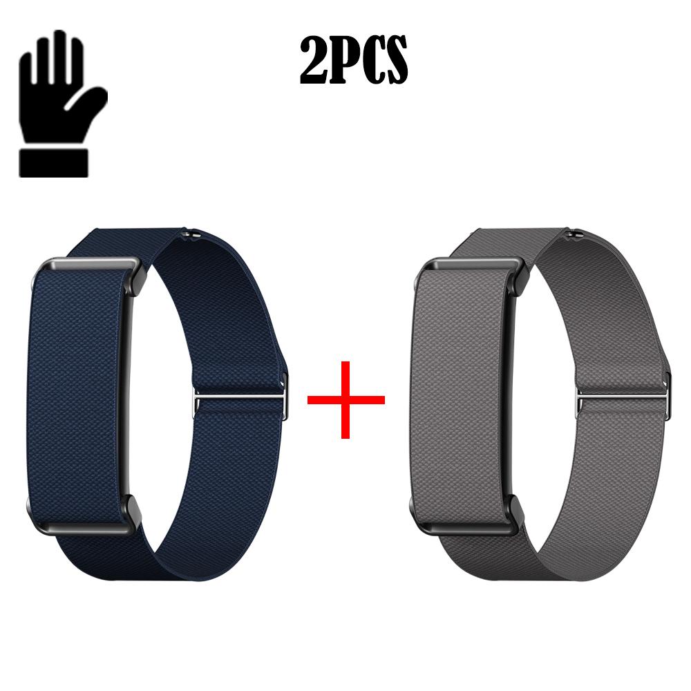 2 шт. Спортивный нейлоновый ремешок для Google Fitbit Air со встроенной металлической рамкой, регулируемая раздвижная пряжка, мягкий дышащий браслет