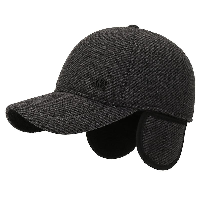 For All Occasions Multi Use All Purpose Fresh Latest Brand New Auturnn Thick Warm Men Winter Baseball Cap With Ear Flaps, Ideal Choice For Gifts