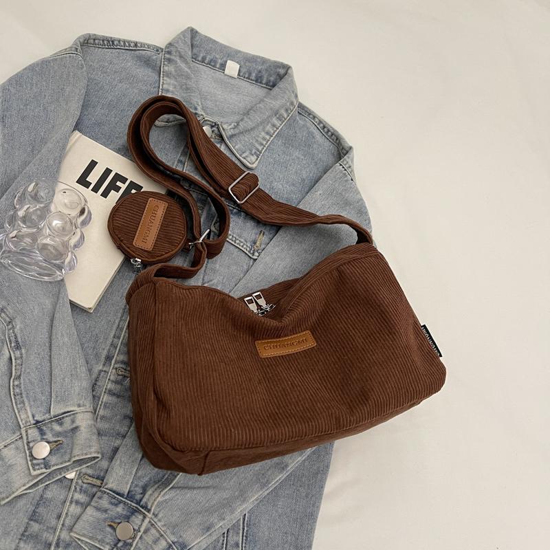 Вельветовая сумка женская сумка большая вместимость сумка через плечо