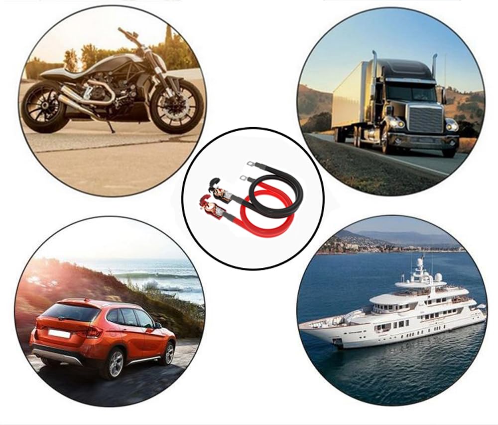 Кабель питания для инвертора SHIERLENG 16мм² 6 AWG с клеммным разъемом, 50см