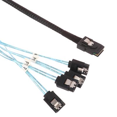 Кабель Sas Sata Mini-Sas Sff-8087 К 4 Кабелю Sata Mini Sas 4I Sff8087 36P К 4 Кабелю Sata 7P 12 Гбит/с 1/0,5 м Данные жесткого диска