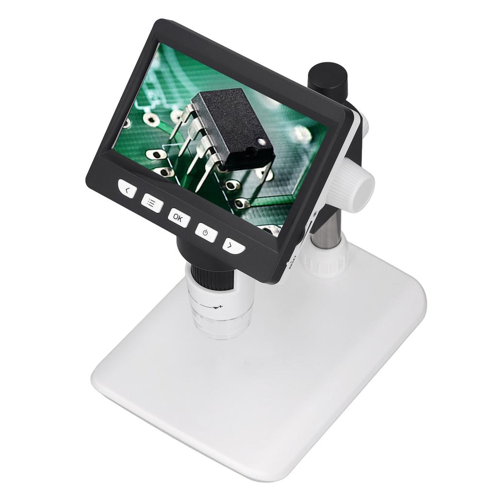 1000X Digital Microscope 4.3 Inch IPS Screen LCD Display Electronic Magnifying Glass for Jewelry Wat
