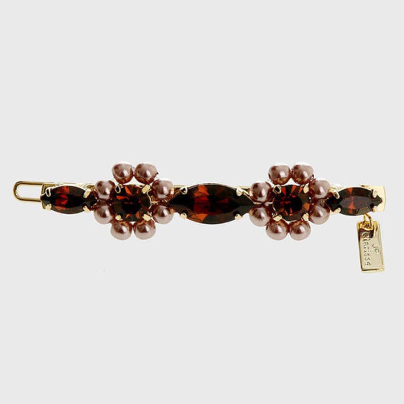 Jean Paul Clarisse Flower Austrian Crystal Hairpin LFSL0289