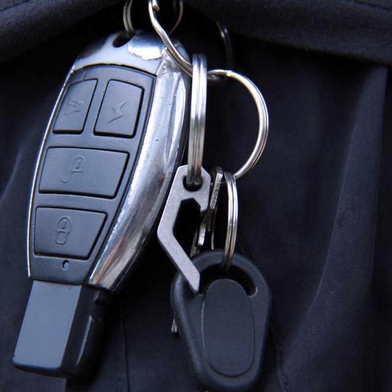 1 PC Multifunctional Keyring Stainless Steel Keychains Mini Beer Bottle Opener