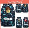 Стильный рюкзак Roblox для детей с ярким мультяшным рисунком и большим объемом