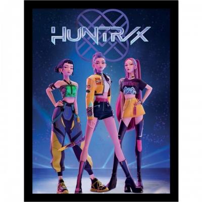 K-Pop Охотники на демонов Huntr/X Постер в рамке