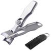 Portable Nail Clippers Stainless Steel Wide Jaw Opening Anti Splash Fingernail Cutter Manicure