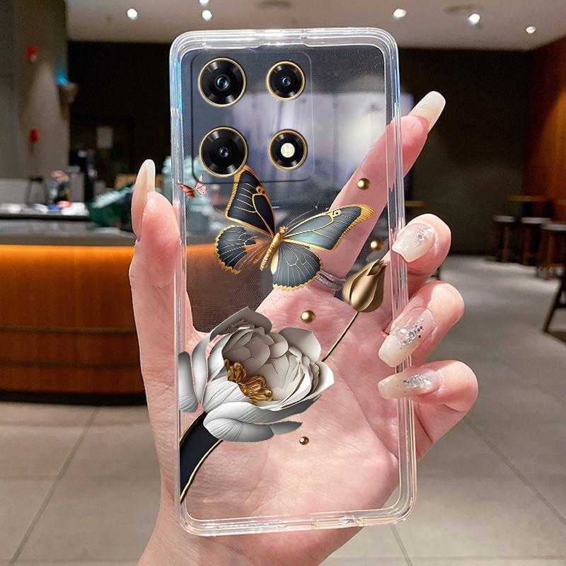 Чехлы для Infinix Note 30 Pro Чехол-бампер с цветочным рисунком для Note 30 VIP Для Infinix Note 30 5G X6711 Note30 4G Мягкий силиконовый ТПУ чехол