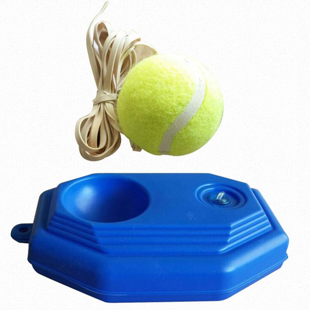 Tennis Trainer Heavy Duty Base With Elastic Rope Ball Outdoor Use Practice Self-Duty Rebound Sparring Device For Tennis Lover Single