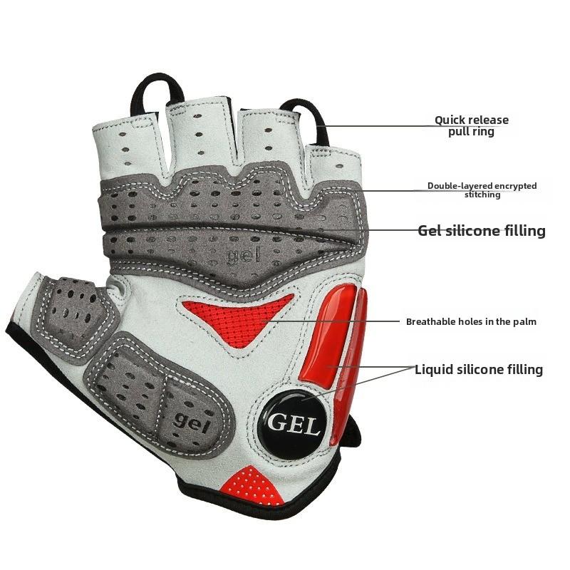 Guantes de ciclismo antideslizantes para bicicleta con almohadilla de gel para deportes al aire libre