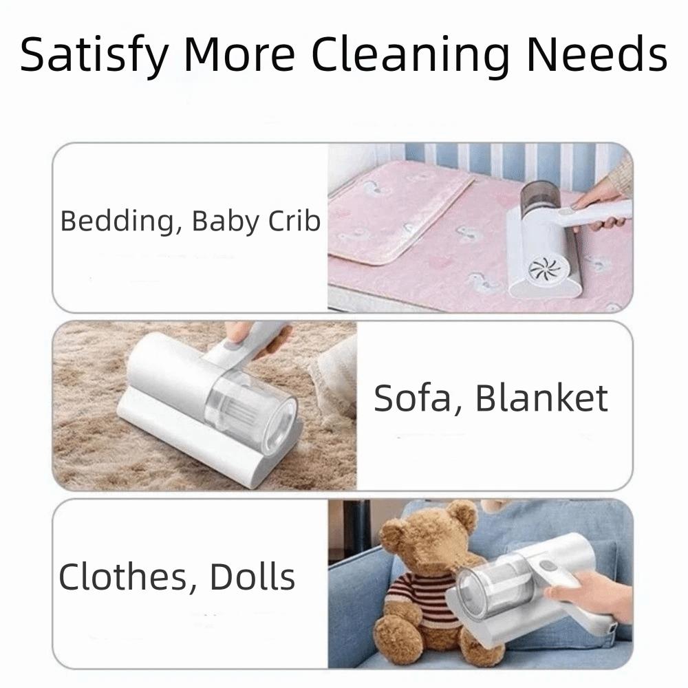Глубокая очистка УФ-средство для удаления клещей Мощное всасывание Пылесос для матраса Очистка матраса кровати