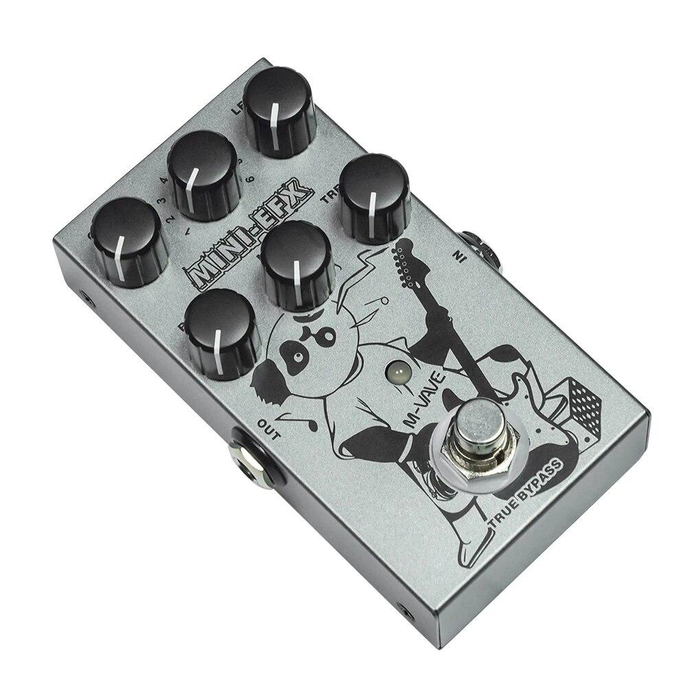 M-vave MINI-EFX Педаль мультиэффектов 4 эффекта Overdrive 4 эффекта искажения Boost 3-полосный эквалайзер True Bypass для электрогитары