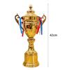 Gold Color Metal Trophy 37/42/47/52cm Gold Trophy Toy Supply Competition Trophy  School Rewarding